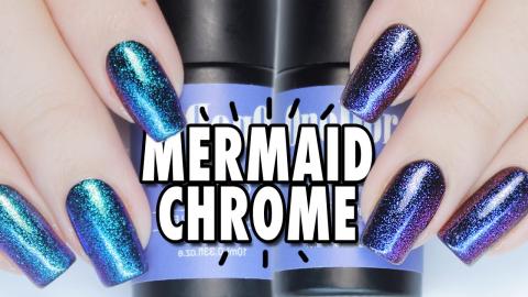 Holo Chrome Powder Ombre Nails without Gel! 