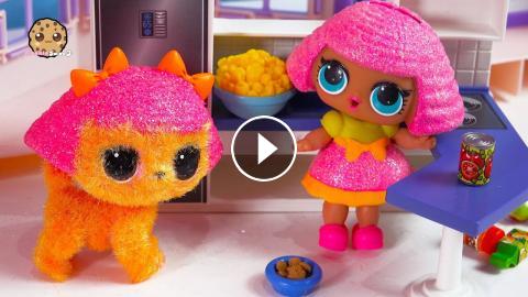 Monkey Around ! Fuzzy LOL Surprise Pet + Doll Play Video - Cookie Swirl C