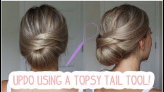 5 PONYTAILS USING A TOPSY TAIL TOOL - Short, Medium, & Long Hairstyles 