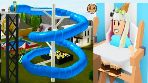 Bungee Jumping With Baby Adopt Me Roblox Family Game - adopt me family luxury mansions roblox game video